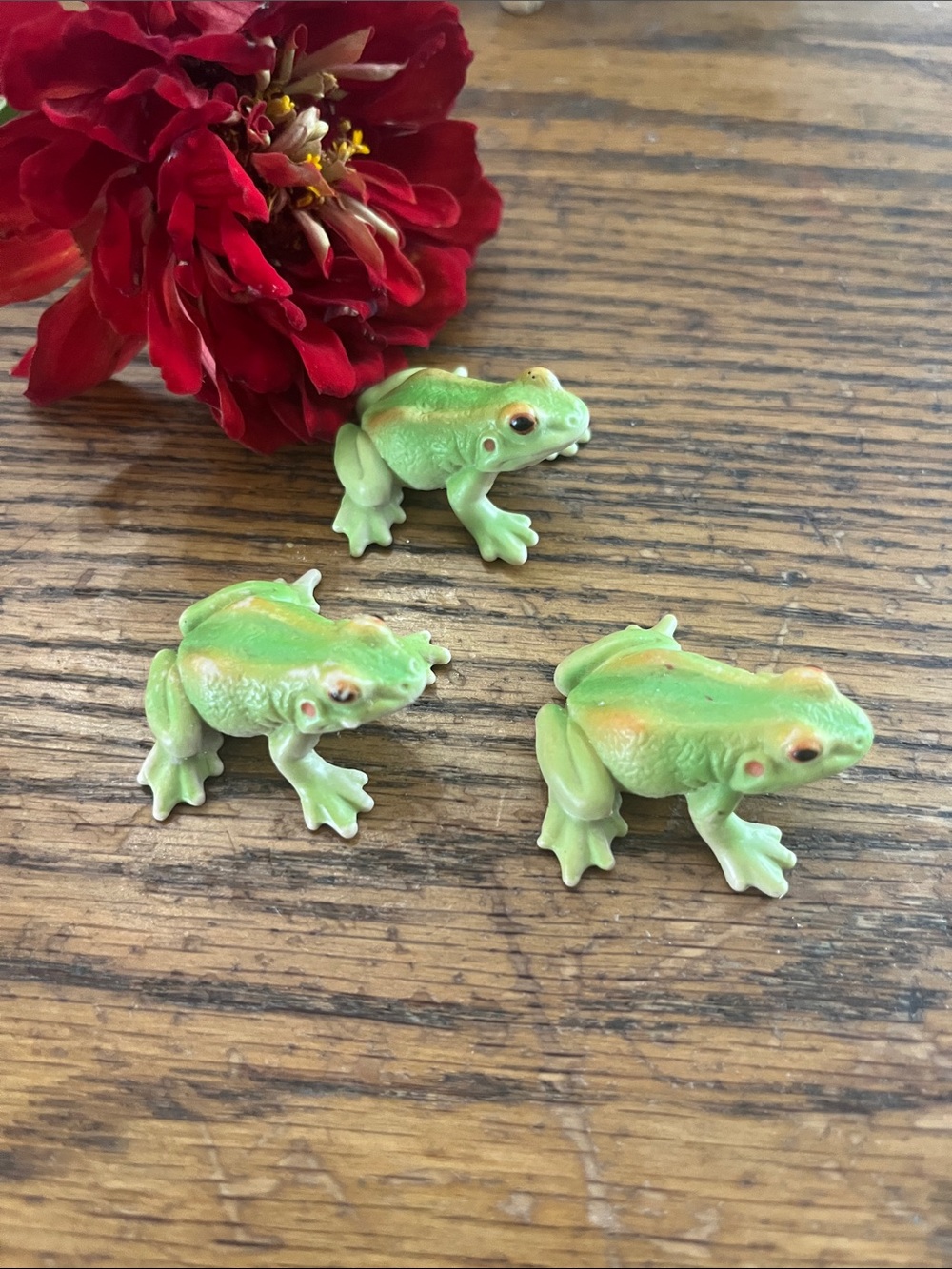 Schleich 2002 Green Frog - Set of 3